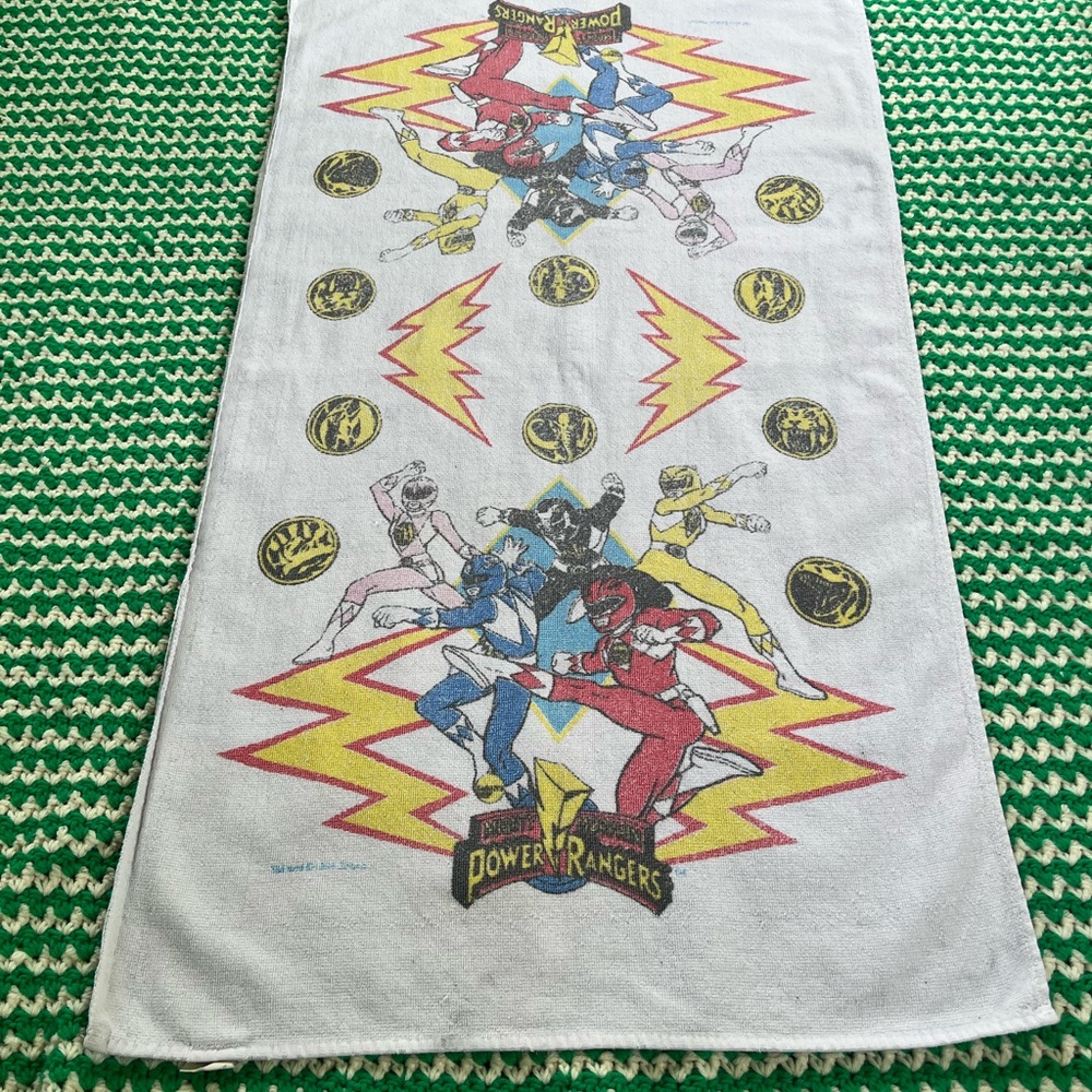 Vintage Power Rangers Beach Towel
